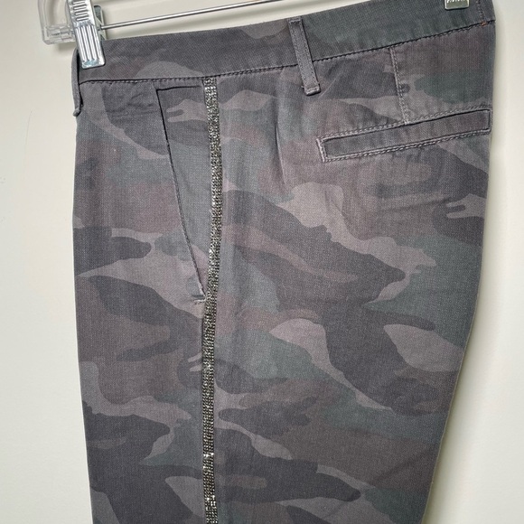 Sundry For Anthropologie Camo Le Soleil Pants Womens Sz 27 Crystal Stripe $198 - Picture 13 of 16